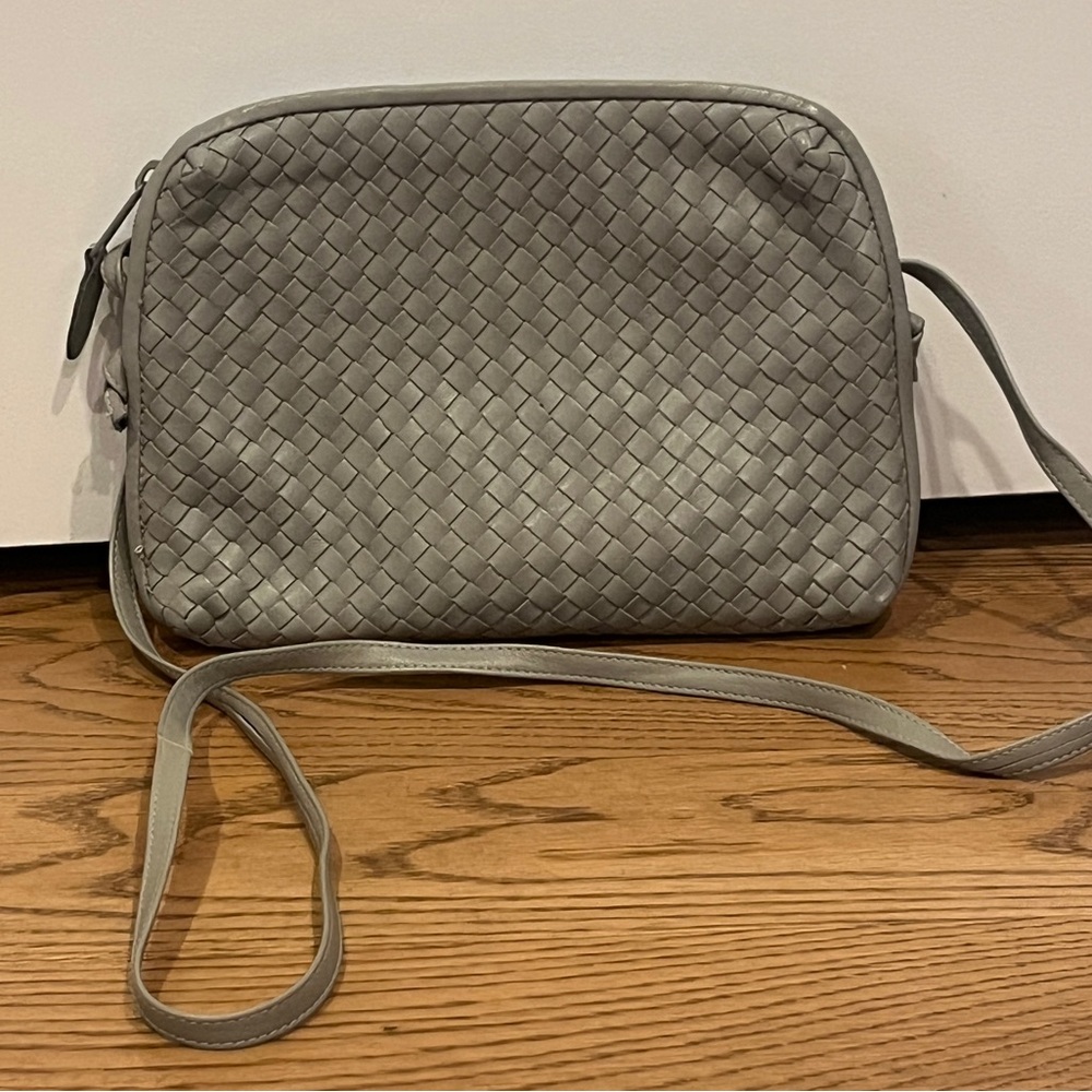 GANSON Leather Weave Crossbody, Shoulder Bag
